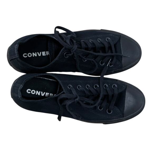 CONVERSE Solid Black Chuck Taylor All Star Lift Sneaker SZ 8 - Picture 3 of 10